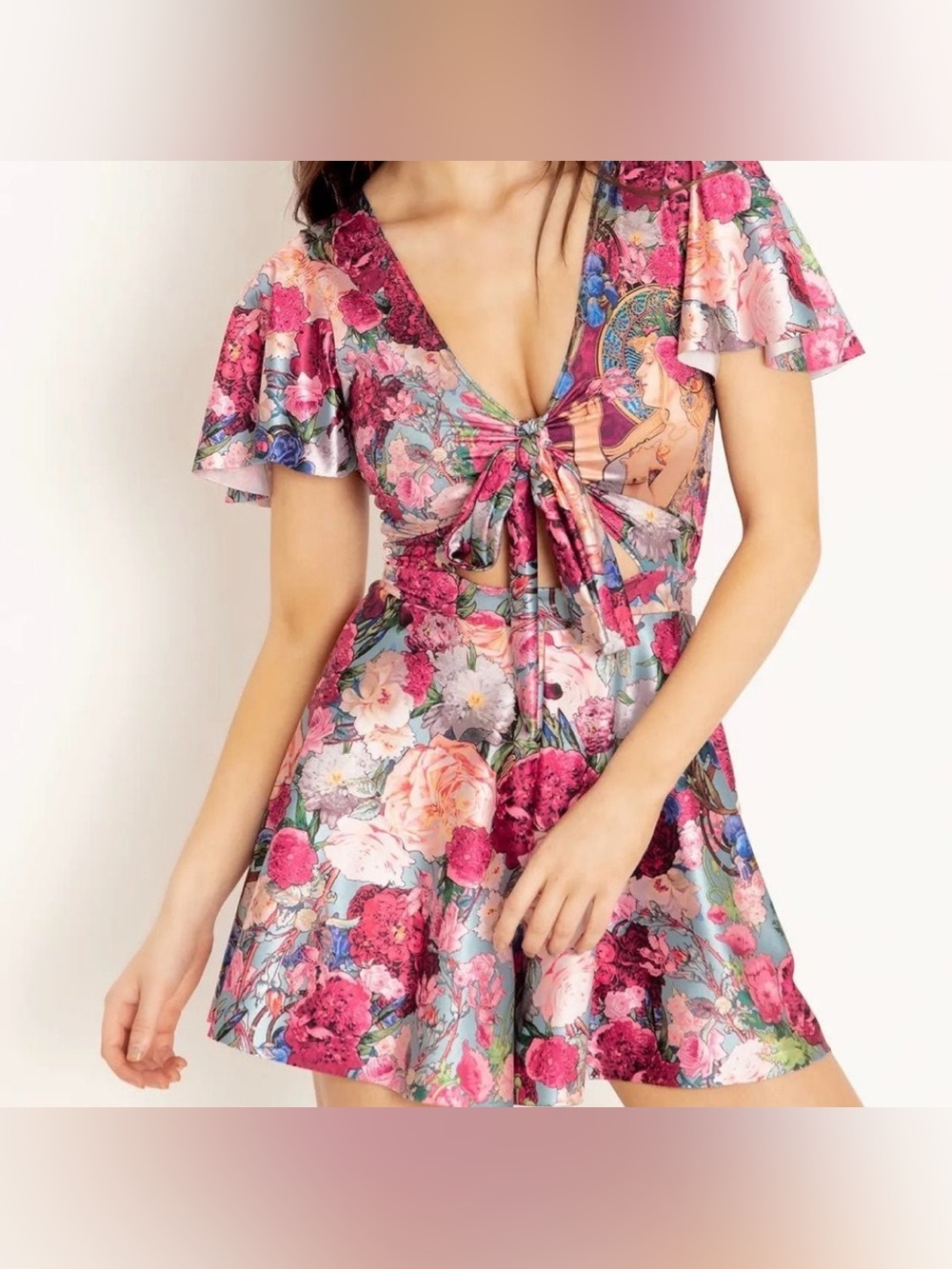 Blackmilk Fragrance Of Violets Rio Playsuit Floral
